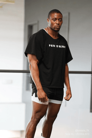 Retro Bodybuilding Tee - Black