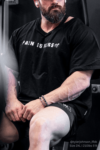 Retro Bodybuilding Tee - Black