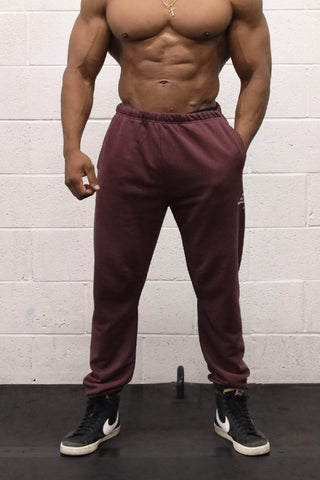 Pantalones deportivos de felpa francesa - Granate