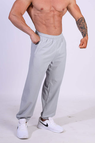 Pantalones deportivos de secado rápido para hombre - Gris claro