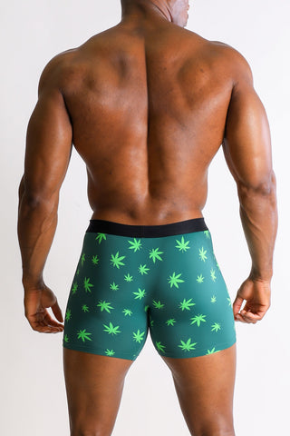 Men's Boxer Briefs - Weed