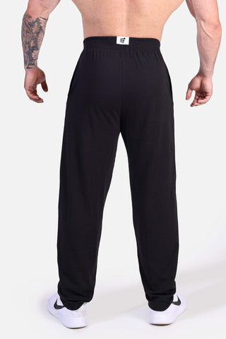 Retro Oversized Bodybuilding Pants - Black