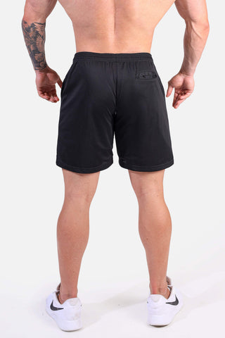 Jersey Mesh Shorts 7.5" - Black