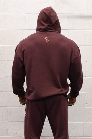 All Or Nothing French Terry Classic Zip-Up Hoodie - Maroon - Jed North Canada