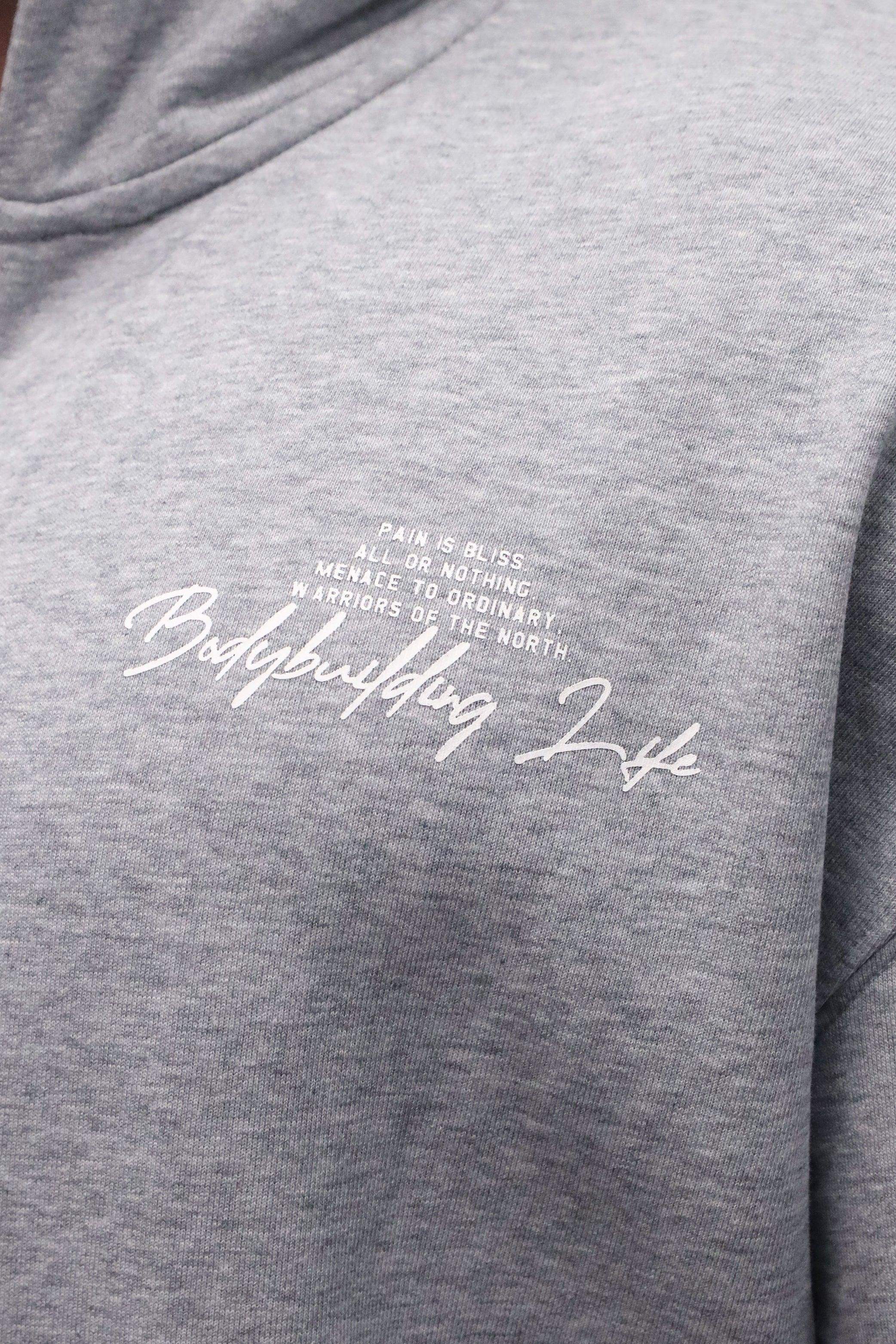 All Or Nothing French Terry Classic Zip-Up Hoodie - Light Gray - Jed North Canada