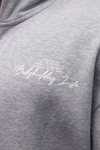 All Or Nothing French Terry Classic Zip-Up Hoodie - Light Gray - Jed North Canada