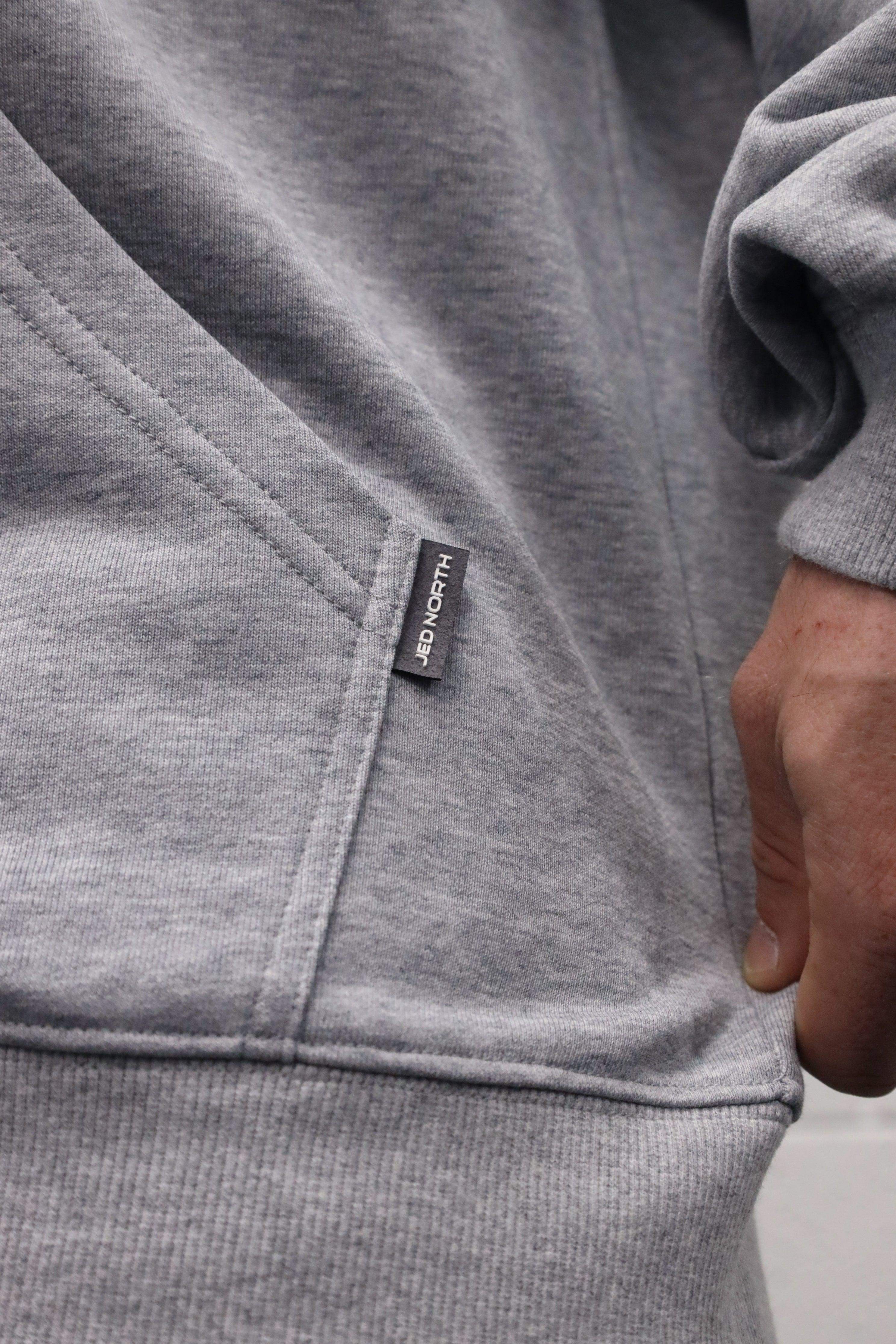 All Or Nothing French Terry Classic Zip-Up Hoodie - Light Gray - Jed North Canada
