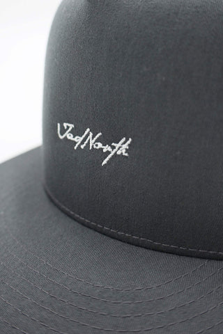 Gorra de béisbol de malla con cierre a presión - Gris carbón