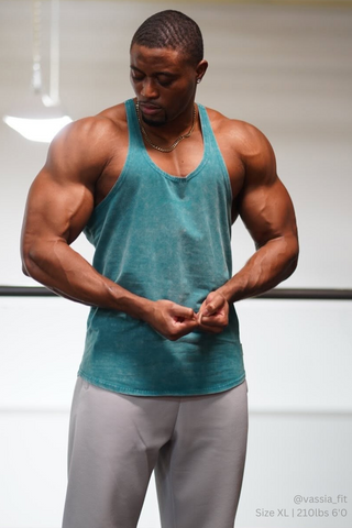 Classic Vintage Washed Racerback Stringer - Deep Sea