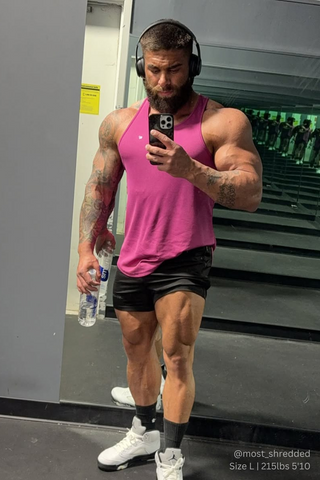 Fast-Dry Bodybuilding Workout Stringer - Magenta