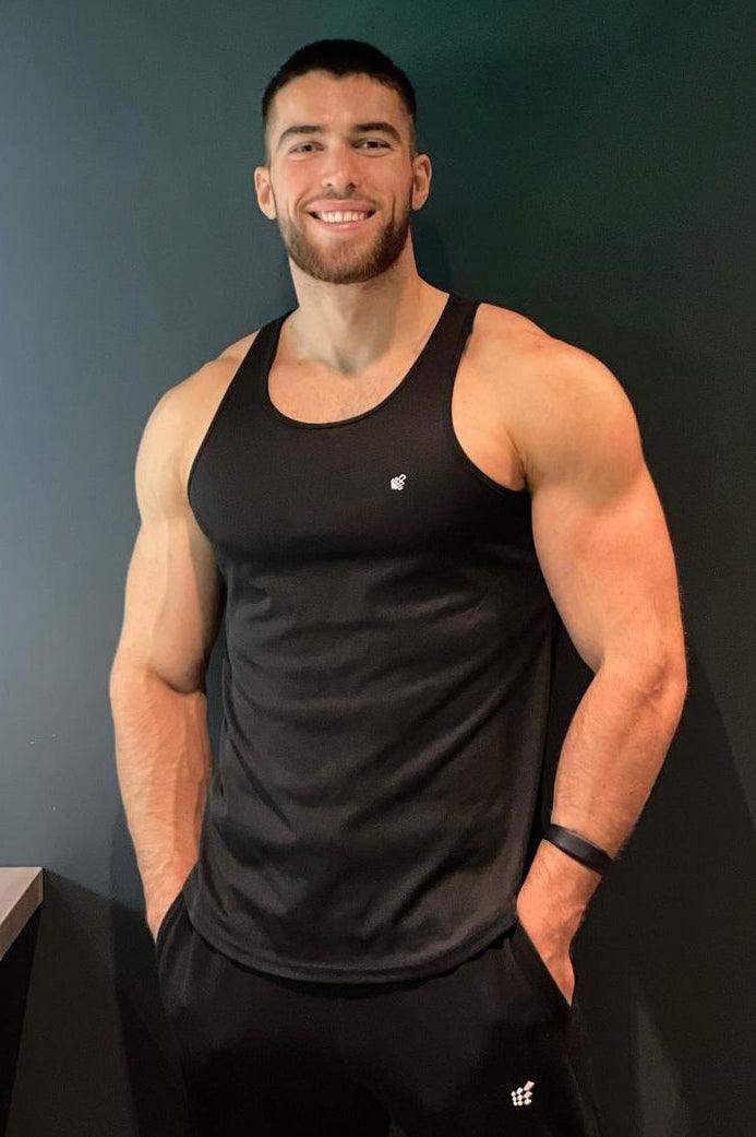 Fast-Dry Bodybuilding Workout Stringer - Black - Jed North Canada