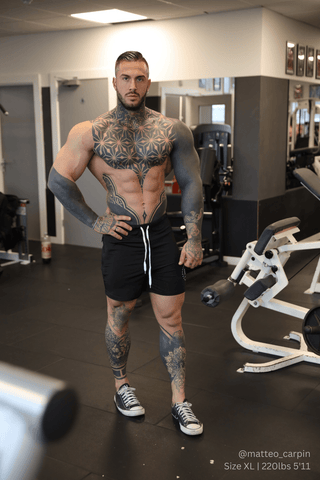 Agile Bodybuilding 4'' Shorts w Zipper Pockets - Tiger Black