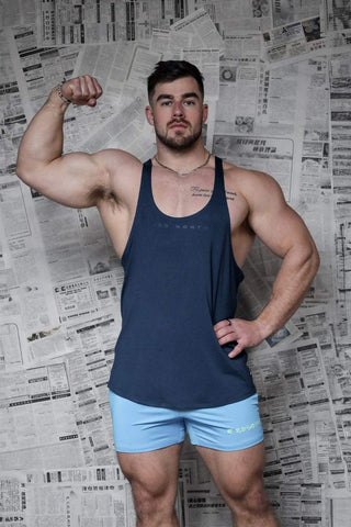 Classic Bodybuilding Racerback Stringer - Navy - Jed North Canada