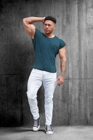 Evolve Men's Cap Sleeve T-Shirt 2.0 - Forest Green