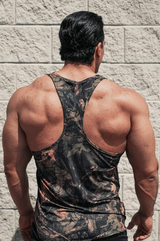 Graphic Muscle Stringer - Cajun Camo