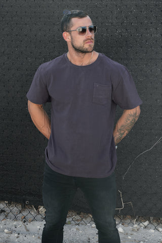 Classic Casual Pocket T-Shirt - Dark Gray
