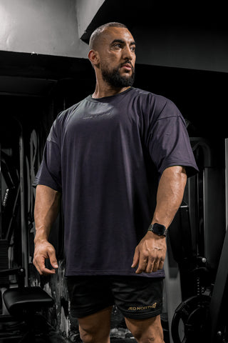 T-shirt oversize Energy - Gris foncé