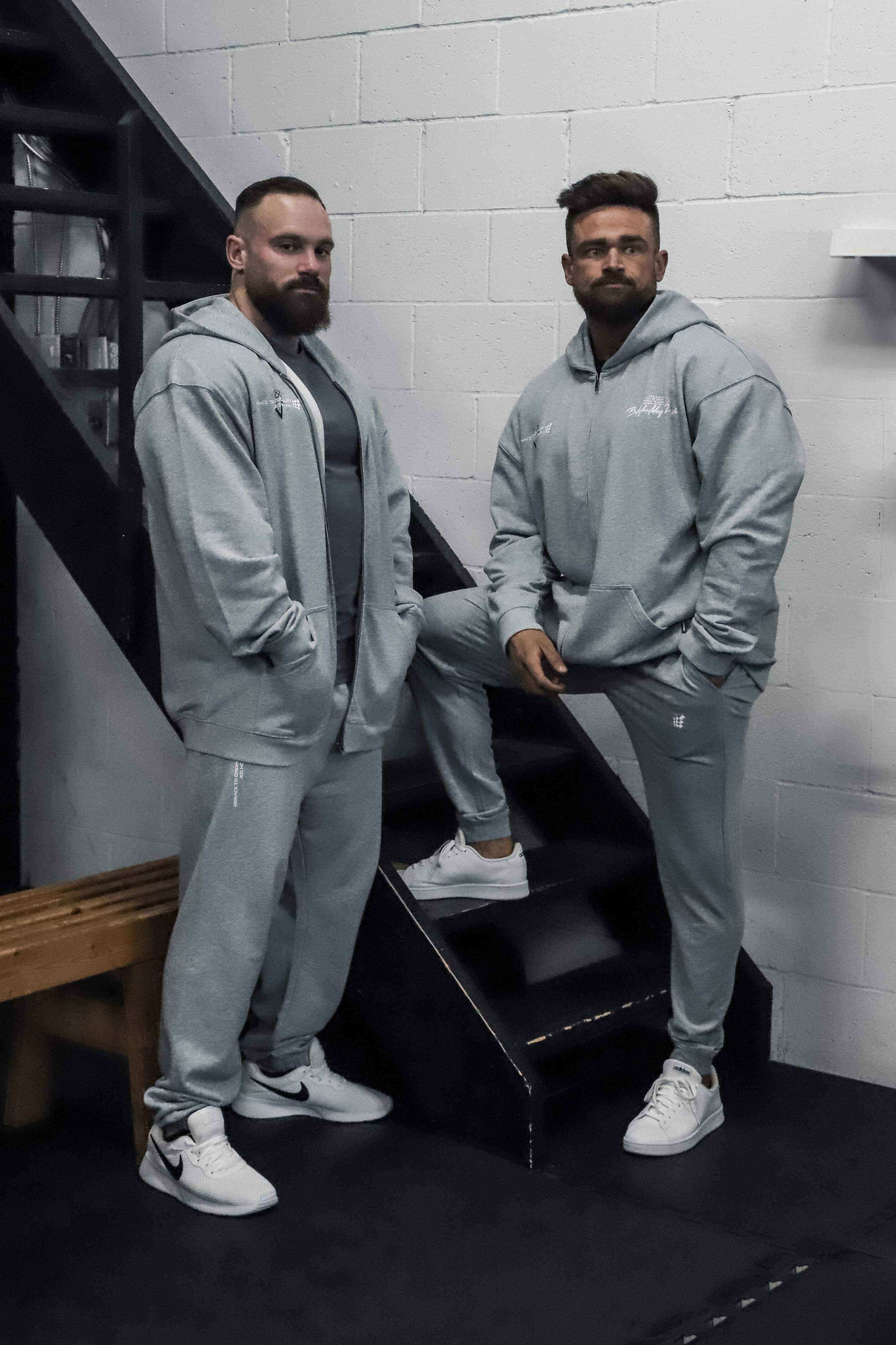 All Or Nothing French Terry Classic Zip-Up Hoodie - Light Gray - Jed North Canada