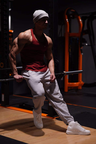 Pantalones deportivos de secado rápido para hombre - Gris claro