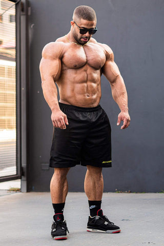 Jersey Mesh Shorts 7.5" - Black