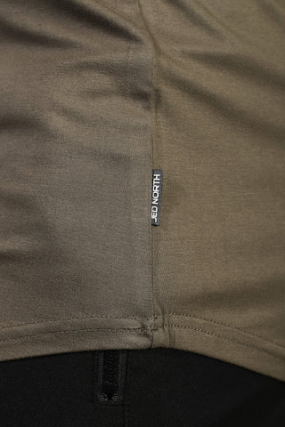 Classic Bodybuilding Racerback Stringer - Olive
