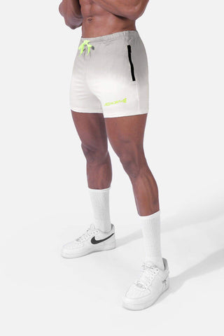 Agile Bodybuilding 4'' Shorts w Zipper Pockets - Ombré Gray - Jed North Canada