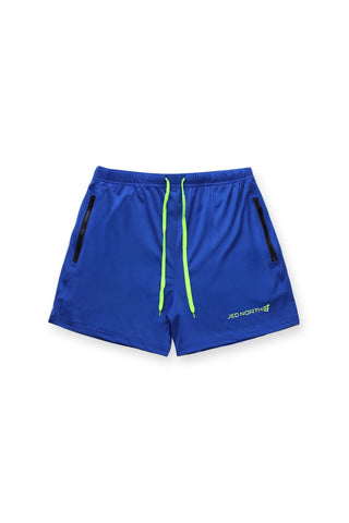 Agile Bodybuilding 4'' Shorts w Zipper Pockets - Royal Blue
