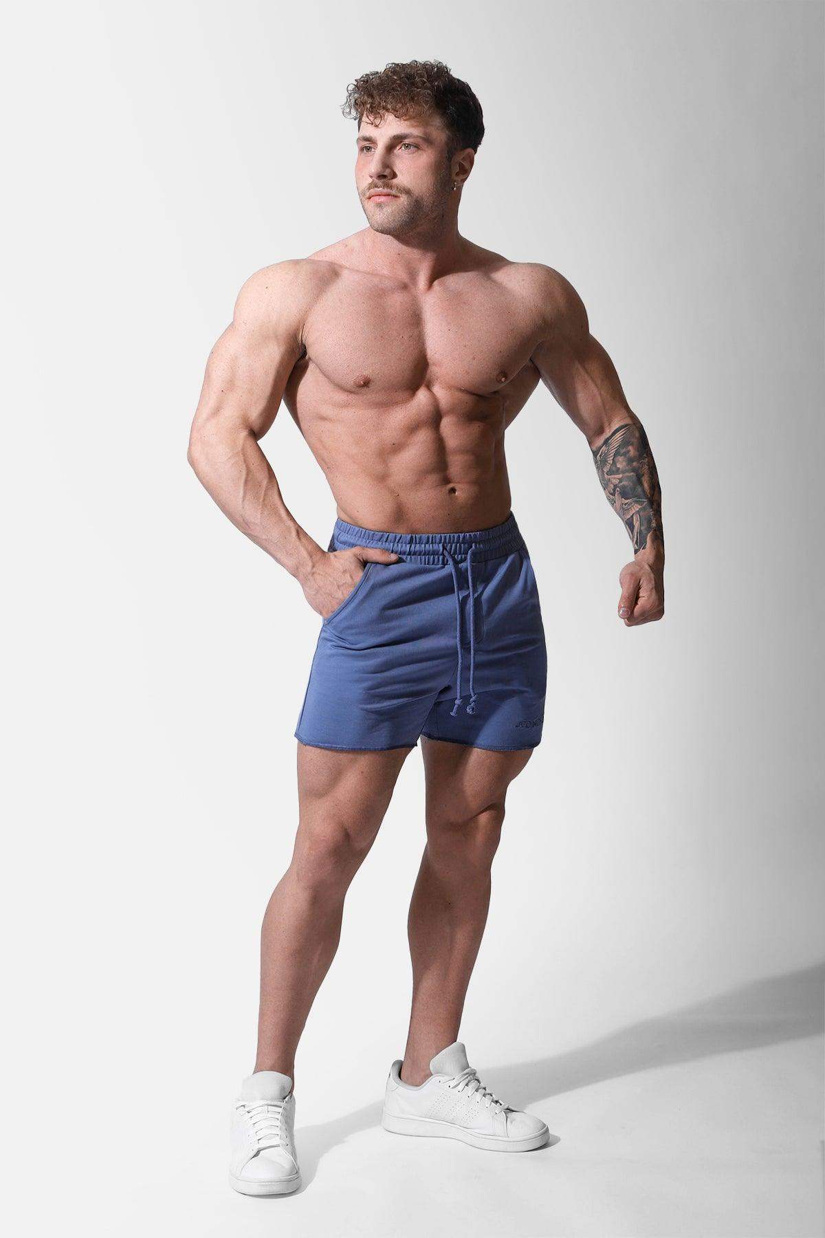 Motion 5'' Varsity Sweat Shorts - Steel Blue - Jed North Canada