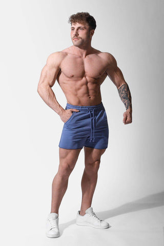 Motion 5'' Varsity Sweat Shorts - Steel Blue - Jed North Canada