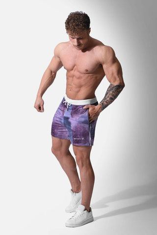 Ace Graphic Casual 5" Shorts 2.0 - Purple Smoke - Jed North Canada