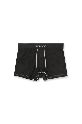 Men's Workout Mesh Boxer Briefs 2 Pack - Black & Stitched Black - Jed North Canada