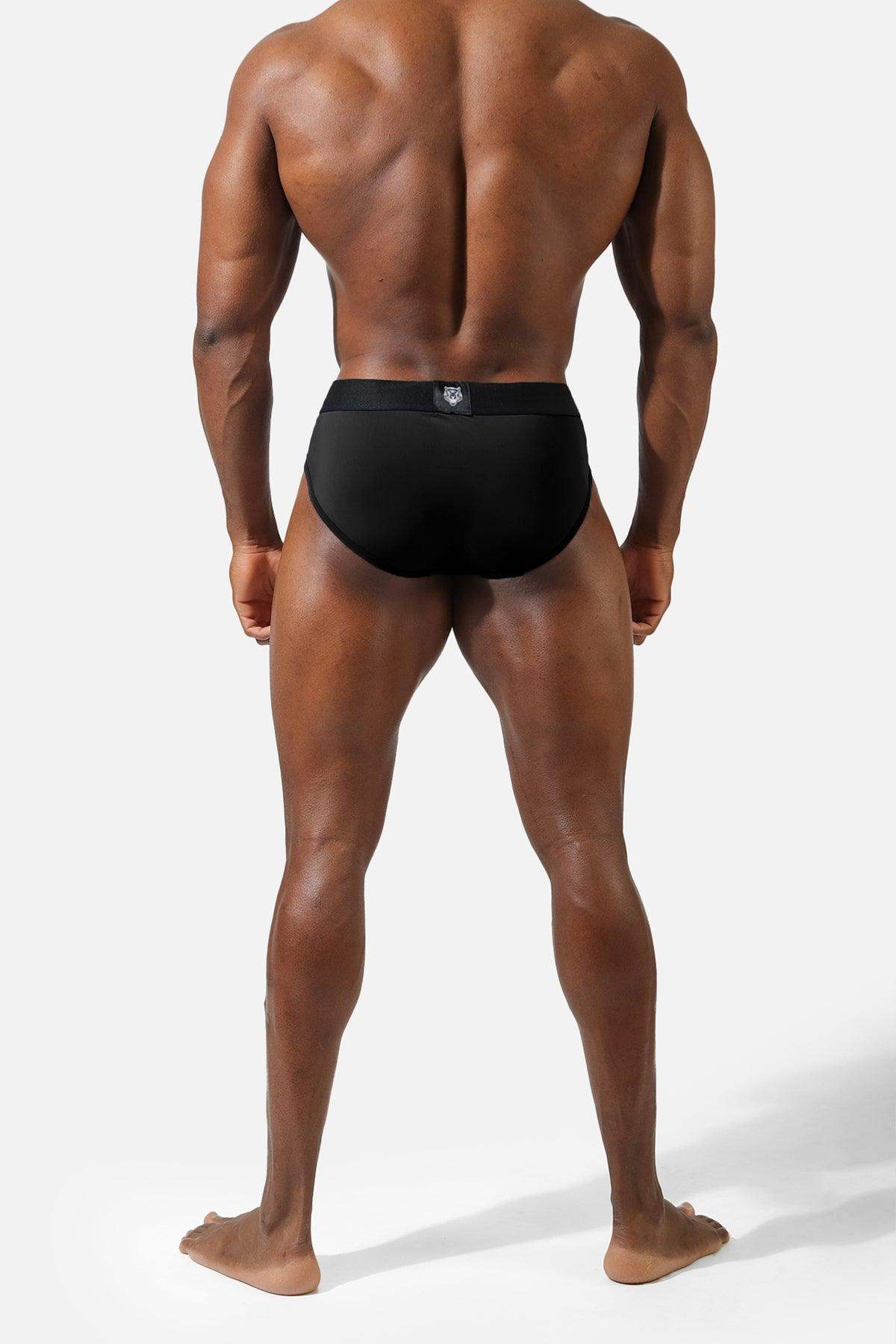 Men's Workout Mesh Briefs 2 Pack - Black & Dark Gray - Jed North Canada