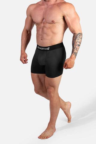 Pack de 2 bóxers deportivos de malla para hombre - Negro y azul marino