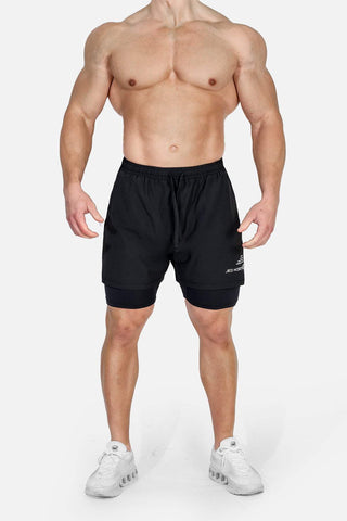 Shorts de entrenamiento 2 en 1 Active de 12,7 cm para hombre 2.0 - Carbón