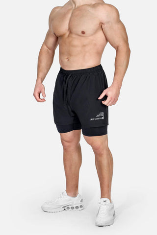 Shorts de entrenamiento 2 en 1 Active de 12,7 cm para hombre 2.0 - Carbón