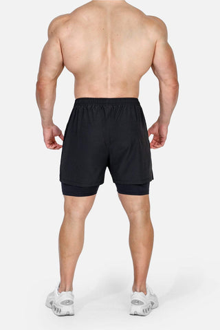 Shorts de entrenamiento 2 en 1 Active de 12,7 cm para hombre 2.0 - Carbón