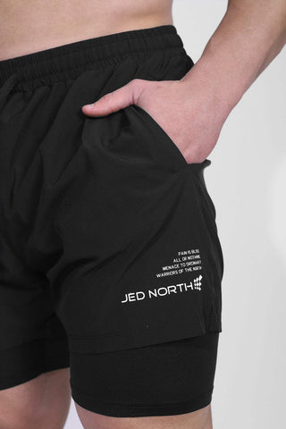 Shorts de entrenamiento 2 en 1 Active de 12,7 cm para hombre 2.0 - Carbón