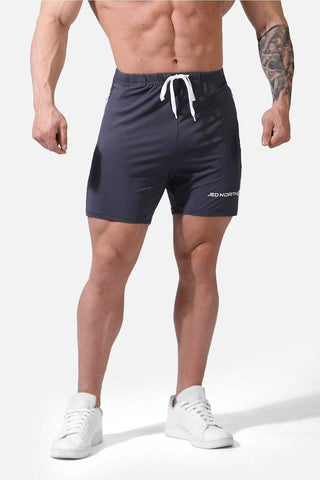 Agile Plus 5.5'' Bodybuilding Shorts w Zipper Pockets - Gray - Jed North Canada