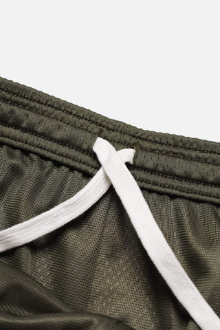Pantalones cortos de malla de jersey de 19 cm - Verde oliva