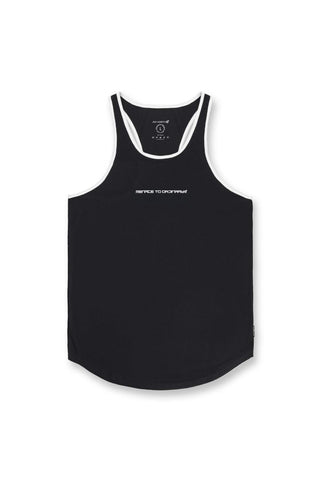 Fast-Dry Bodybuilding Workout Stringer - Black & White