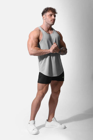 Fast-Dry Bodybuilding Workout Stringer - Silver - Jed North Canada