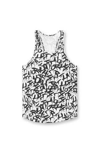 Graphic Muscle Stringer - Chaotic White - Jed North Canada