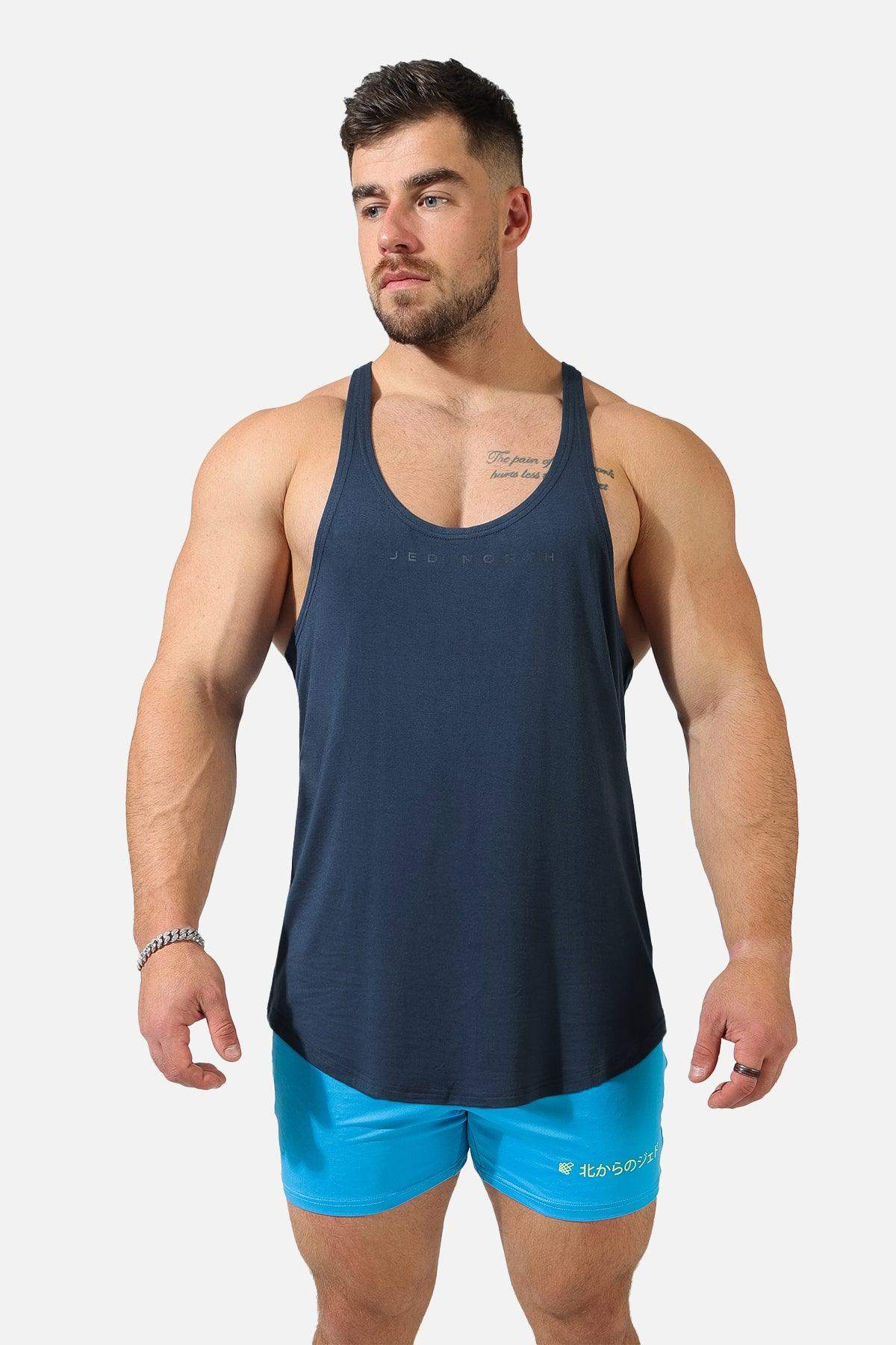 Classic Bodybuilding Racerback Stringer - Navy - Jed North Canada