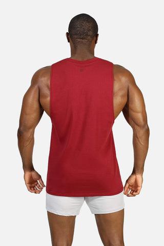 Apollo Men's Sleeveless Training Tee - Crimson Red