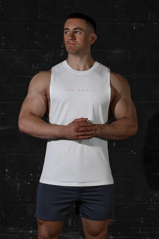 Apollo Men's Sleeveless Training Tee - White