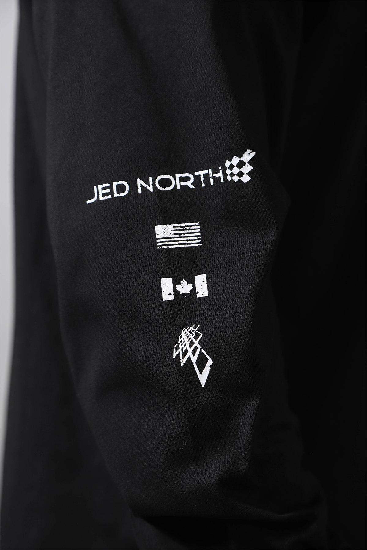 Retro Gym Long Sleeve T-Shirt - Black - Jed North Canada