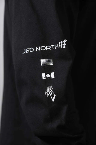 Retro Gym Long Sleeve T-Shirt - Black - Jed North Canada