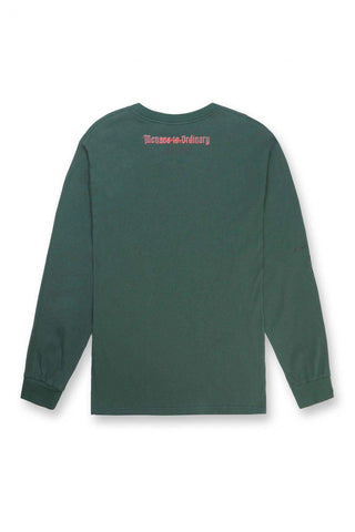 Retro Gym Long Sleeve T-Shirt - Dark Green - Jed North Canada