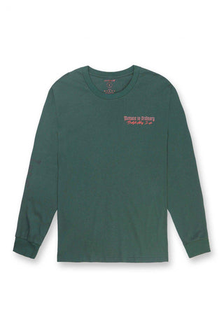 Retro Gym Long Sleeve T-Shirt - Dark Green - Jed North Canada