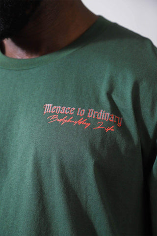 Retro Gym Long Sleeve T-Shirt - Dark Green - Jed North Canada